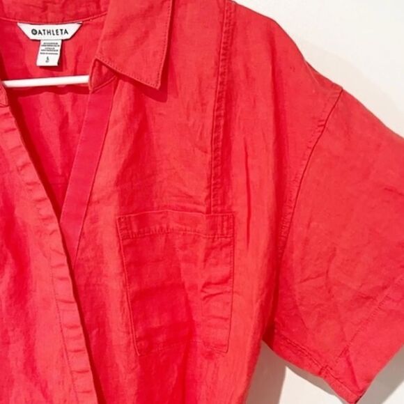 Athleta Playa Medium Linen Top New With Tags - Picture 4 of 4